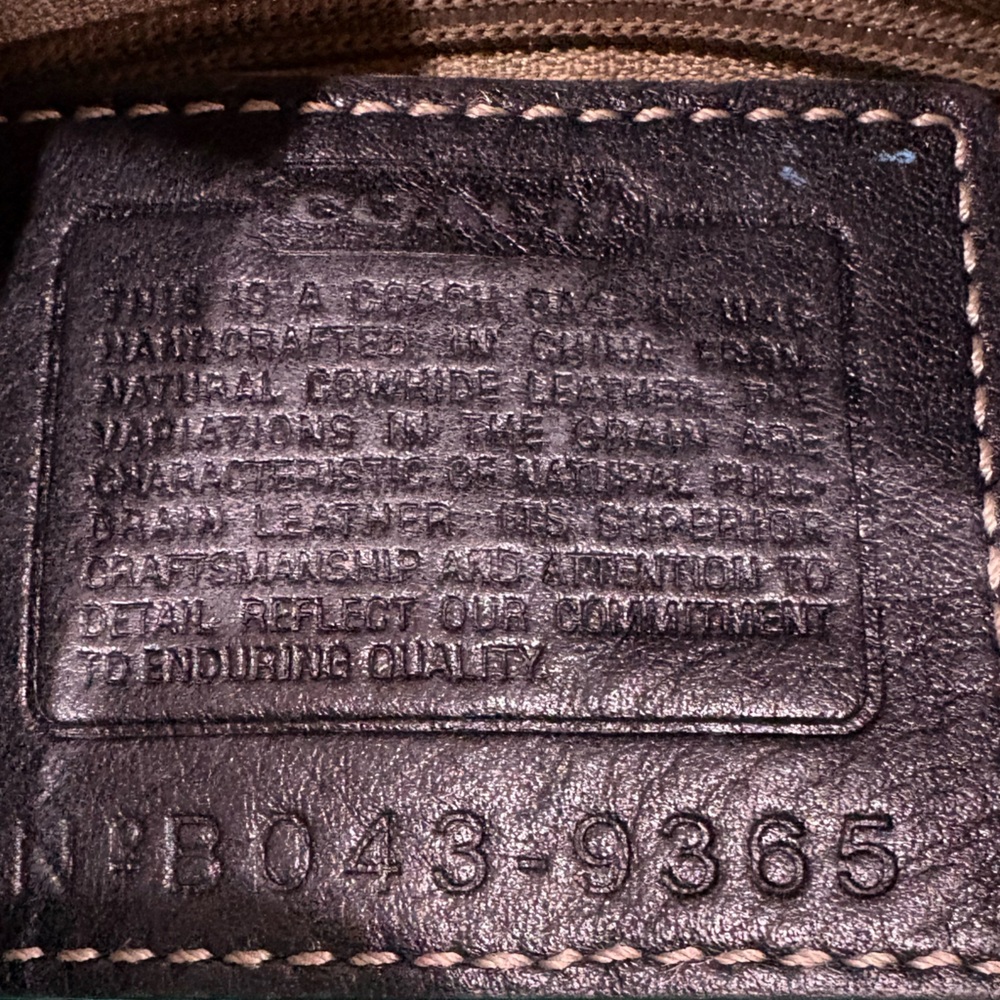 Coach Black Vintage Leather Hobo Bag - Picture 13 of 13
